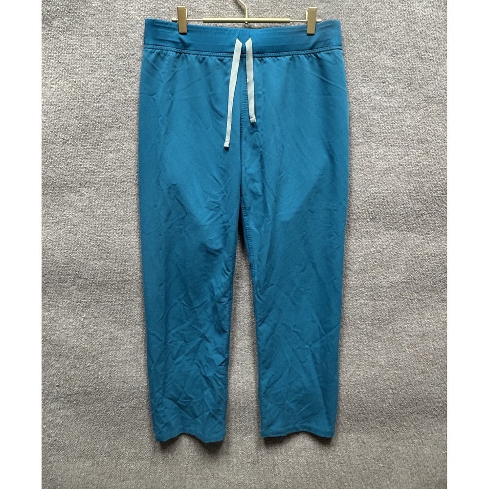FIGS‎ Livingston High-Rise Scrub Pant Medium Teal Straight Leg Nursing Medical